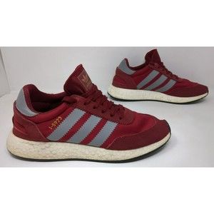 Adidas‎ I-5923 Iniki Runner Burgundy Maroon Athletic Shoes Men Size 9 B27871